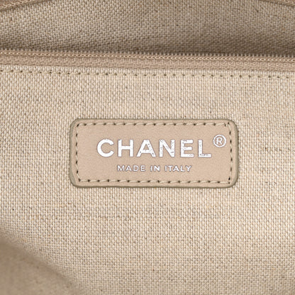 Chanel Mixed Fibers Small Deauville Tote Light Blue 8 of 10