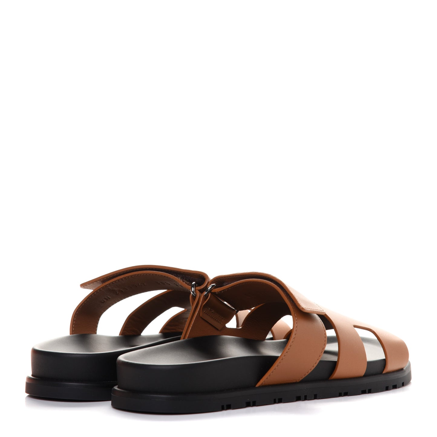 Calfskin Womens Chypre Sandals 38.5 Naturel