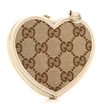 Gucci Monogram Heart Coin Purse Gold 3 of 10