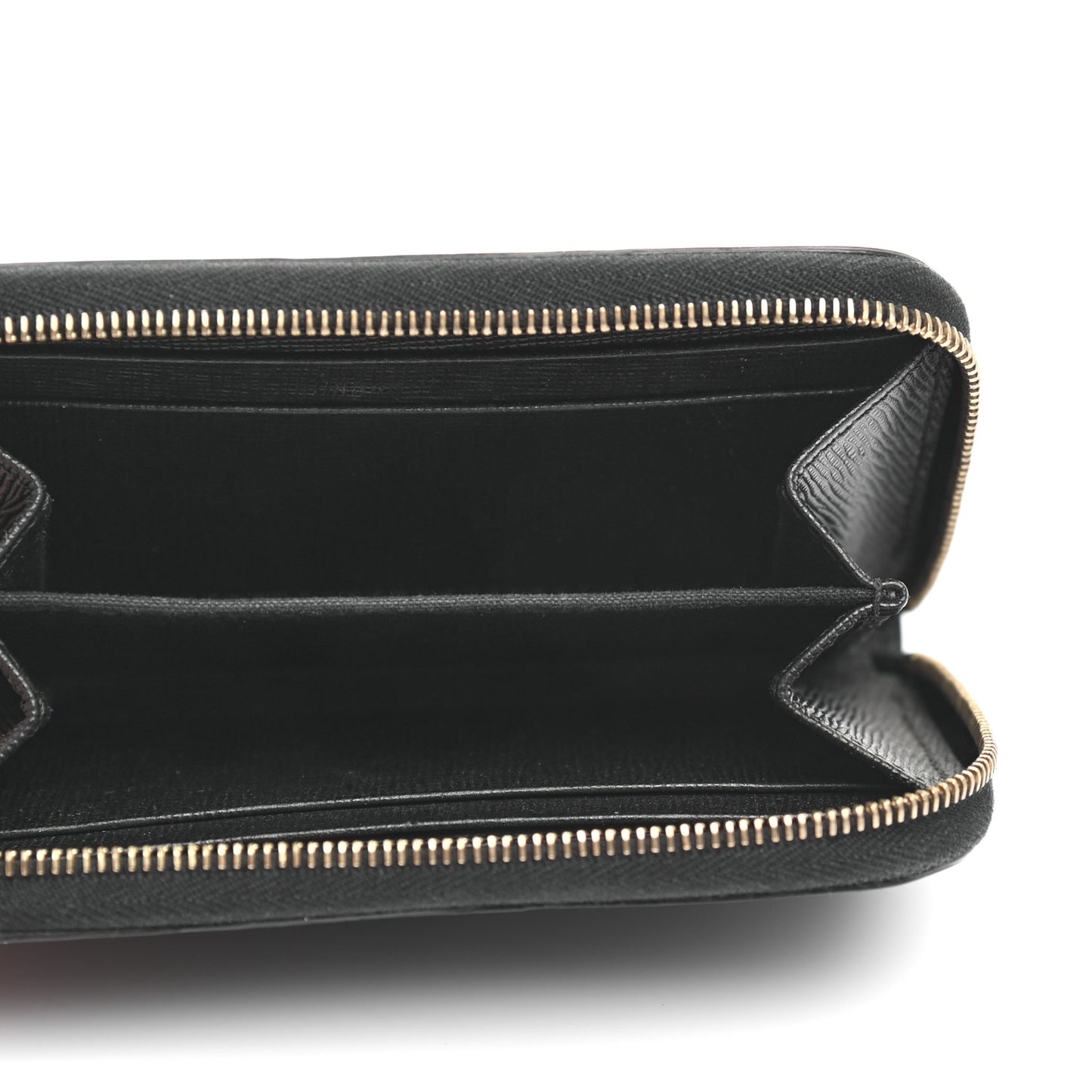 Vitello Elite Crystal Monster Eyes Mini Zip Around Wallet Black