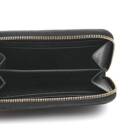 Fendi Vitello Elite Crystal Monster Eyes Mini Zip Around Wallet Black 5 of 8