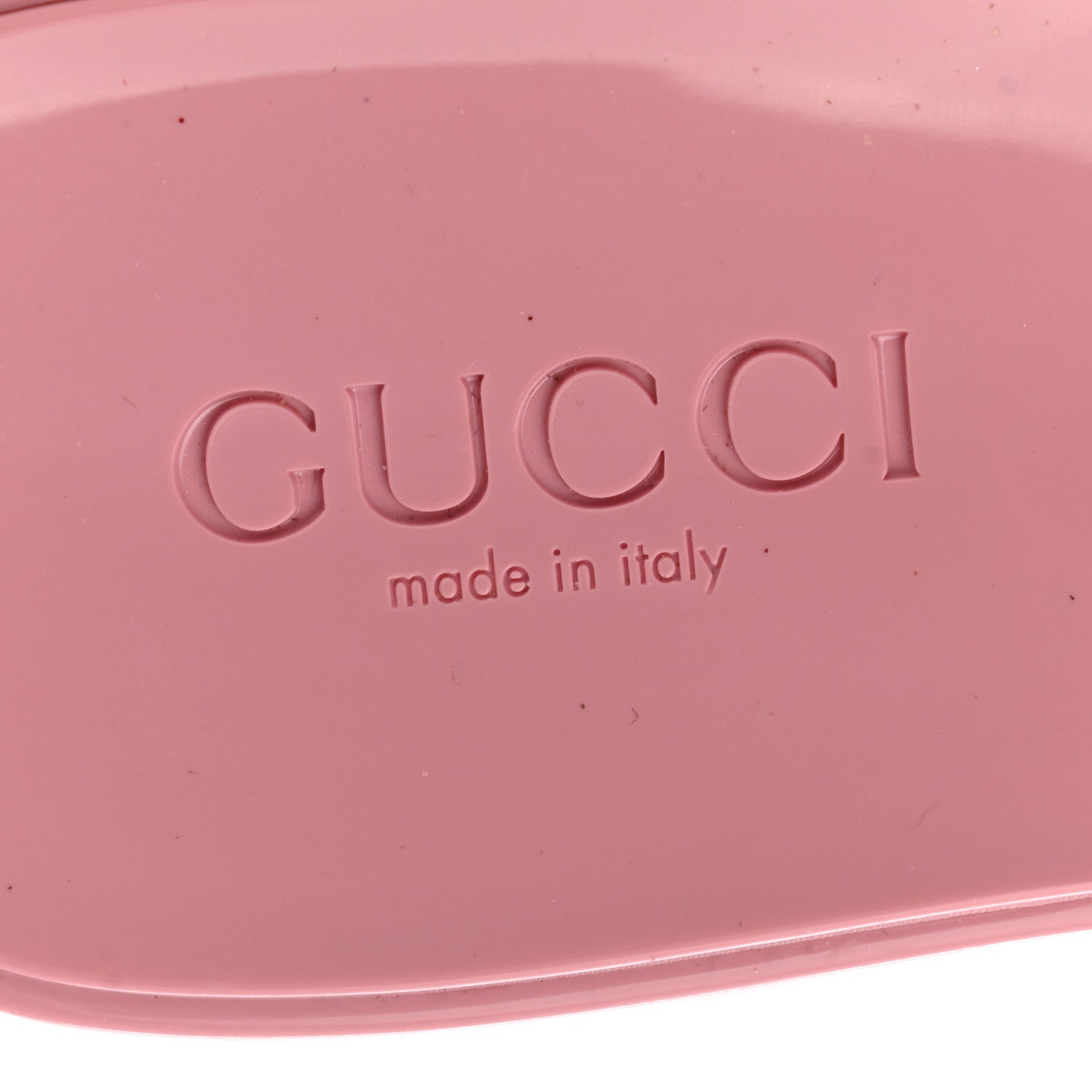 Gucci Rubber Gucci Logo Womens Platform 20/60mm Slide Sandals 40 Wild Rose 7 of 8