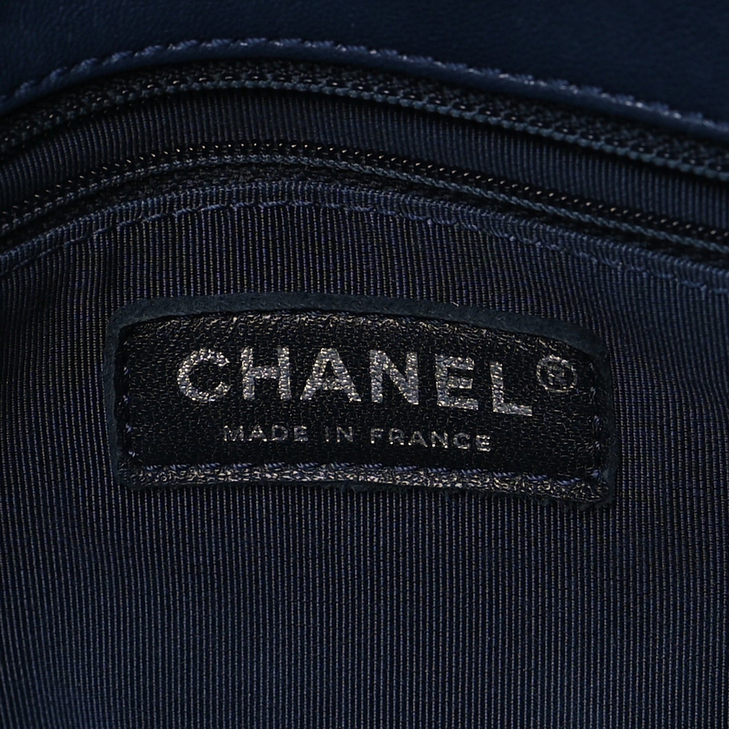 Sheepskin Quilted Vintage Mademoiselle Flap Dark Navy