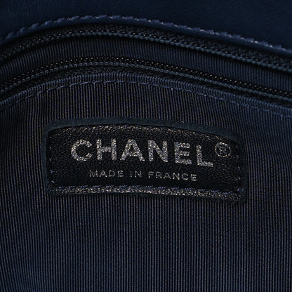 Chanel Sheepskin Quilted Vintage Mademoiselle Flap Dark Navy 6 of 11