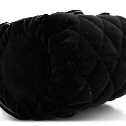 Chanel Velvet Quilted Mini Top Handle Flap Black 9 of 11