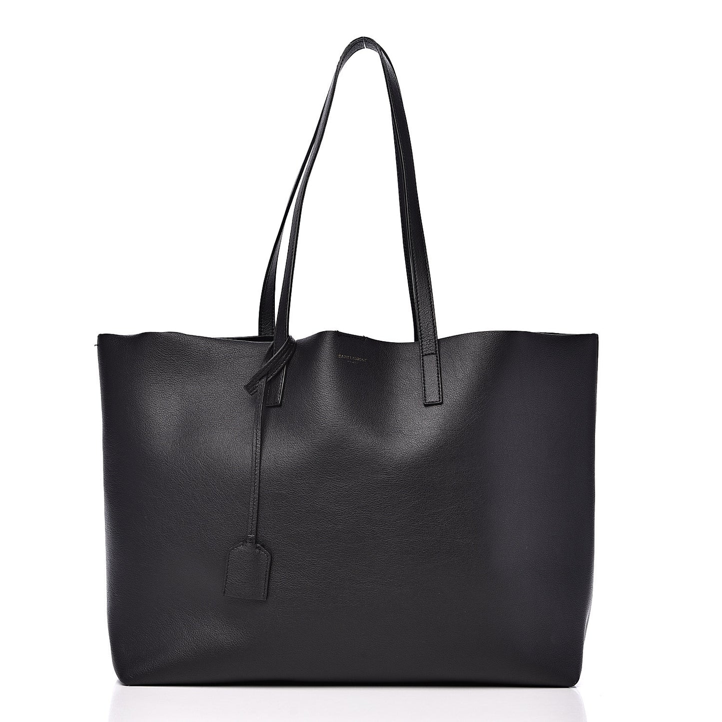 Calfskin Large Shopping Tote Black