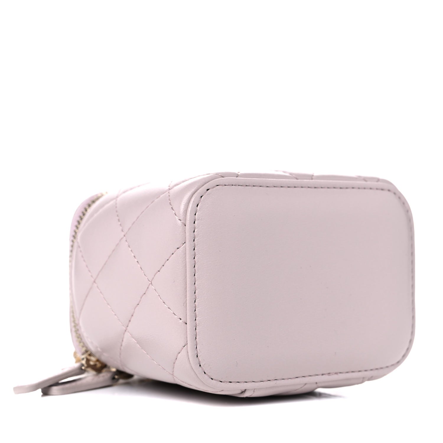 Chanel Lambskin Quilted Pearl Crush Mini Vanity Case With Chain Light Purple 4 of 10