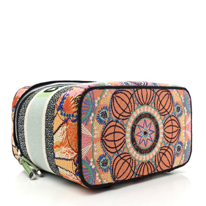 Christian Dior Canvas Embroidered Dior In Lights Diortravel Vanity Case Multicolor 3 of 4