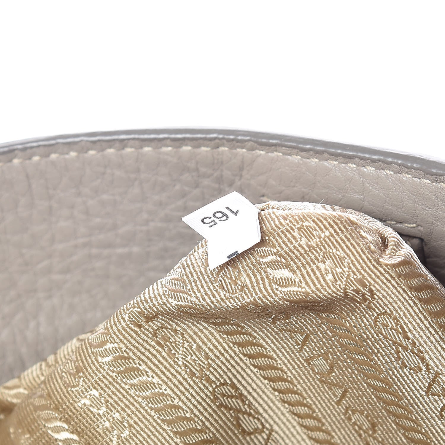 Prada Vitello Daino Side Pocket Hobo Pomice 9 of 17