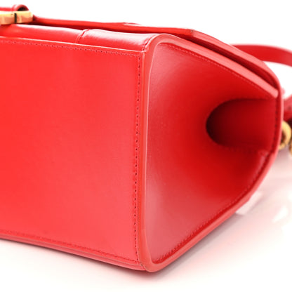 Balenciaga Shiny Box Calfskin Small Hourglass Top Handle Bag Bright Red 10 of 10