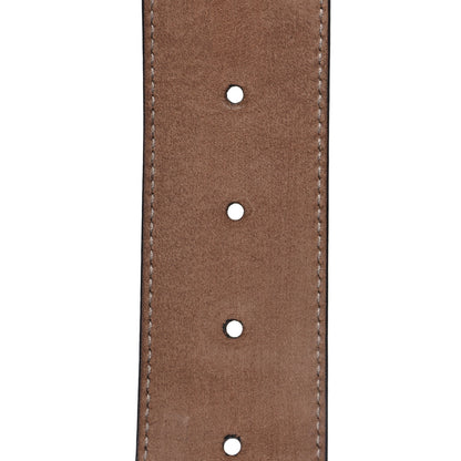 Gucci Nylon Textured Dollar Calfskin Double G Web 40mm Belt 70 28 Green Red Dark Cocoa 4 of 5