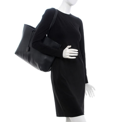 Saint Laurent Calfskin Large Shopping Tote Black 2 of 12