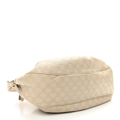 Gucci Guccissima Medium Sukey Hobo Off White 4 of 10