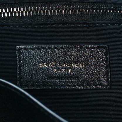 Saint Laurent Crinkled Calfskin Matelasse Monogram Medium Niki Shopper Tote New Vert 6 of 8