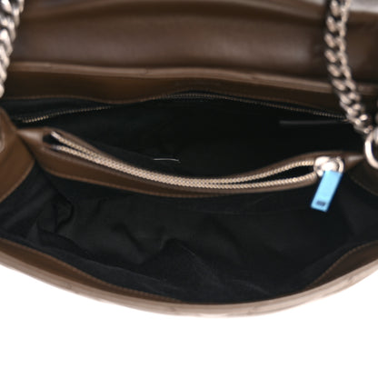 Saint Laurent Calfskin Y Quilted Monogram Medium Loulou Chain Satchel Faggio 5 of 10