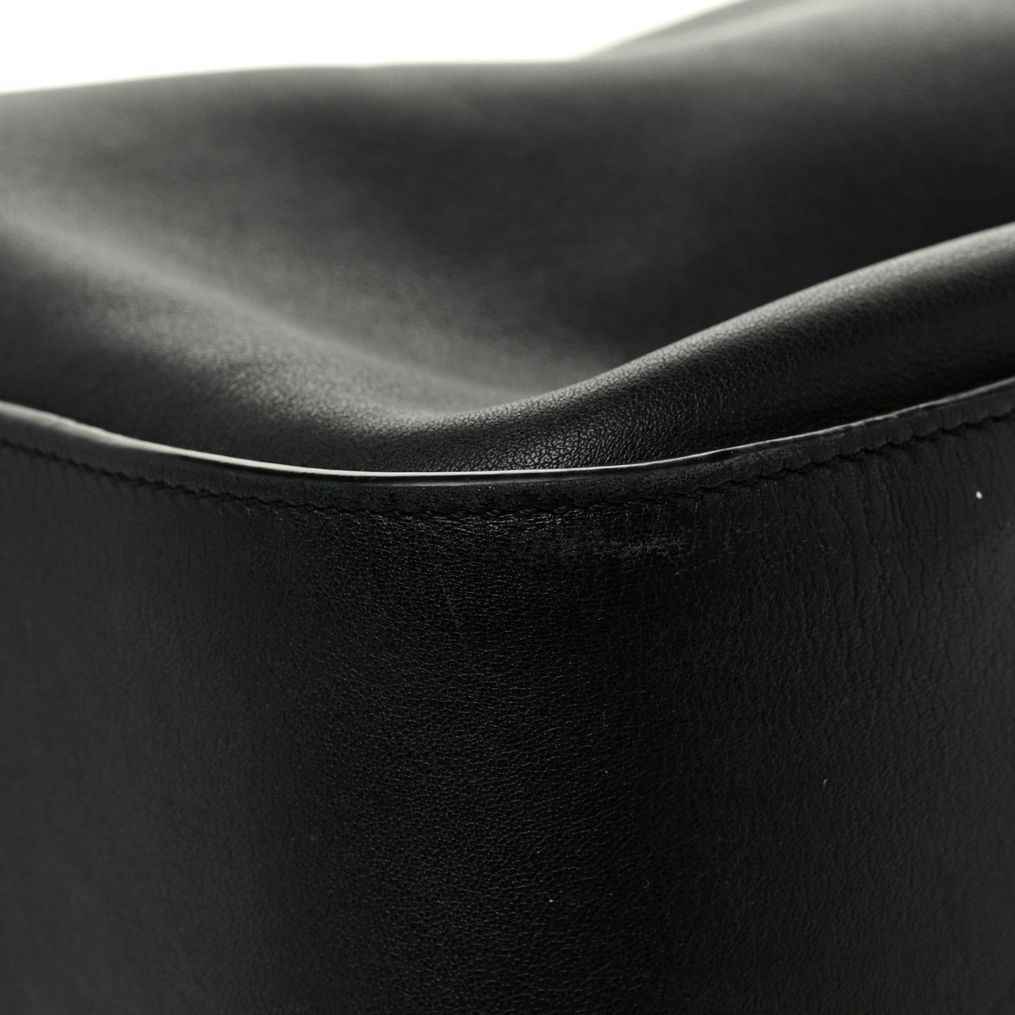 Calfskin Medium Hammock Shoulder Bag Black