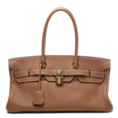 Hermes Togo JPG Shoulder Birkin II 42 Gold 1 of 13