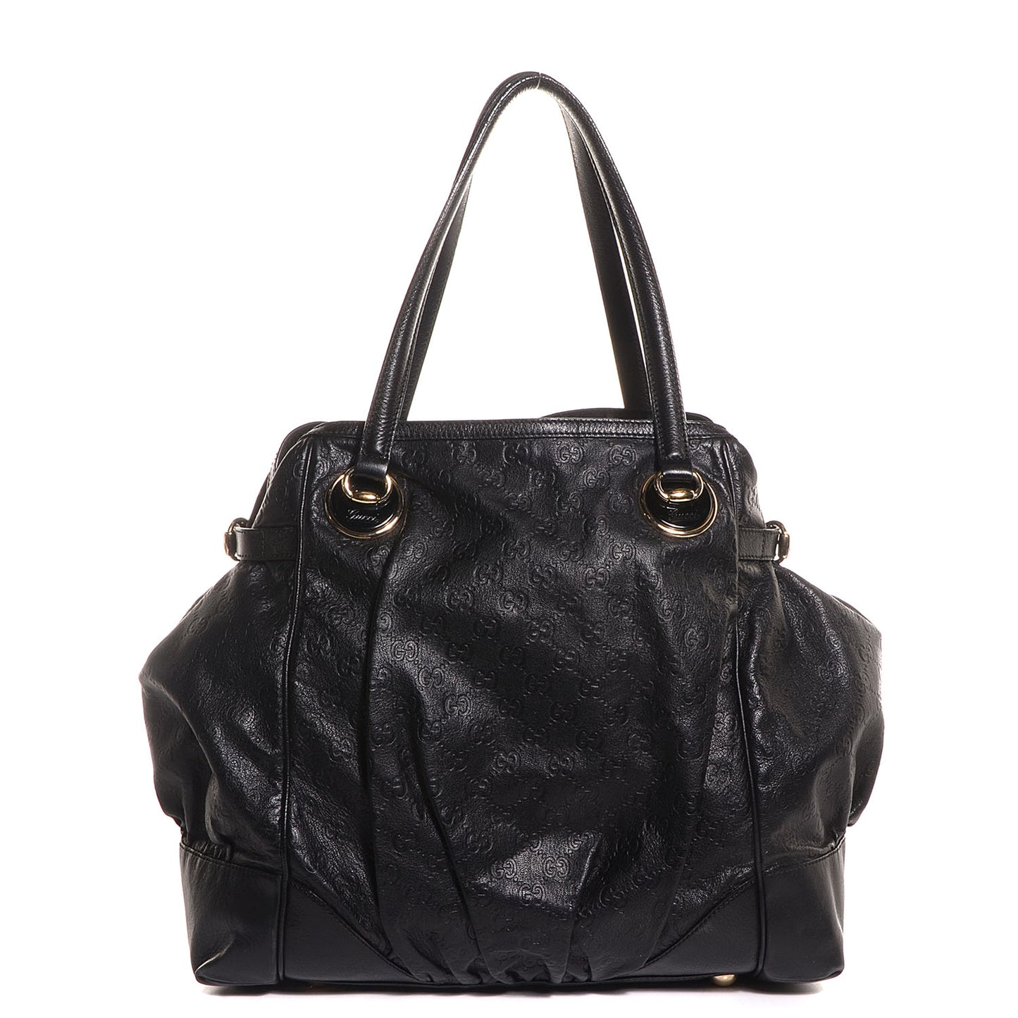 Guccissima Large Full Moon Tote Black