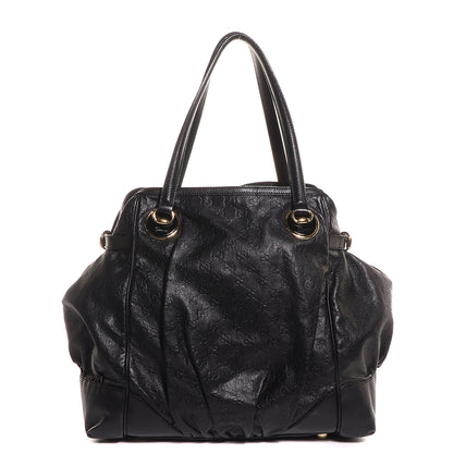 Gucci Guccissima Large Full Moon Tote Black 1 of 8
