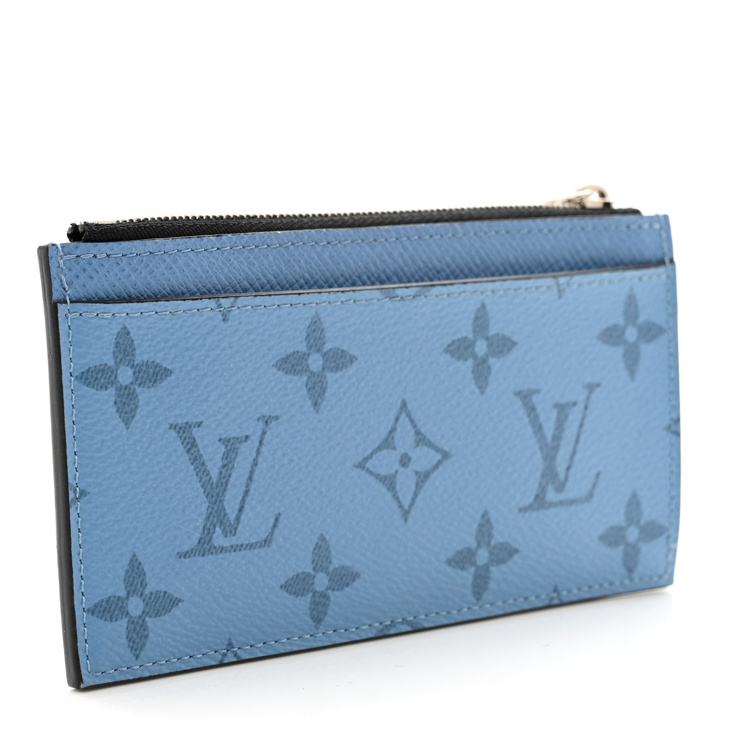 Monogram Taiga Coin Card Holder Denim