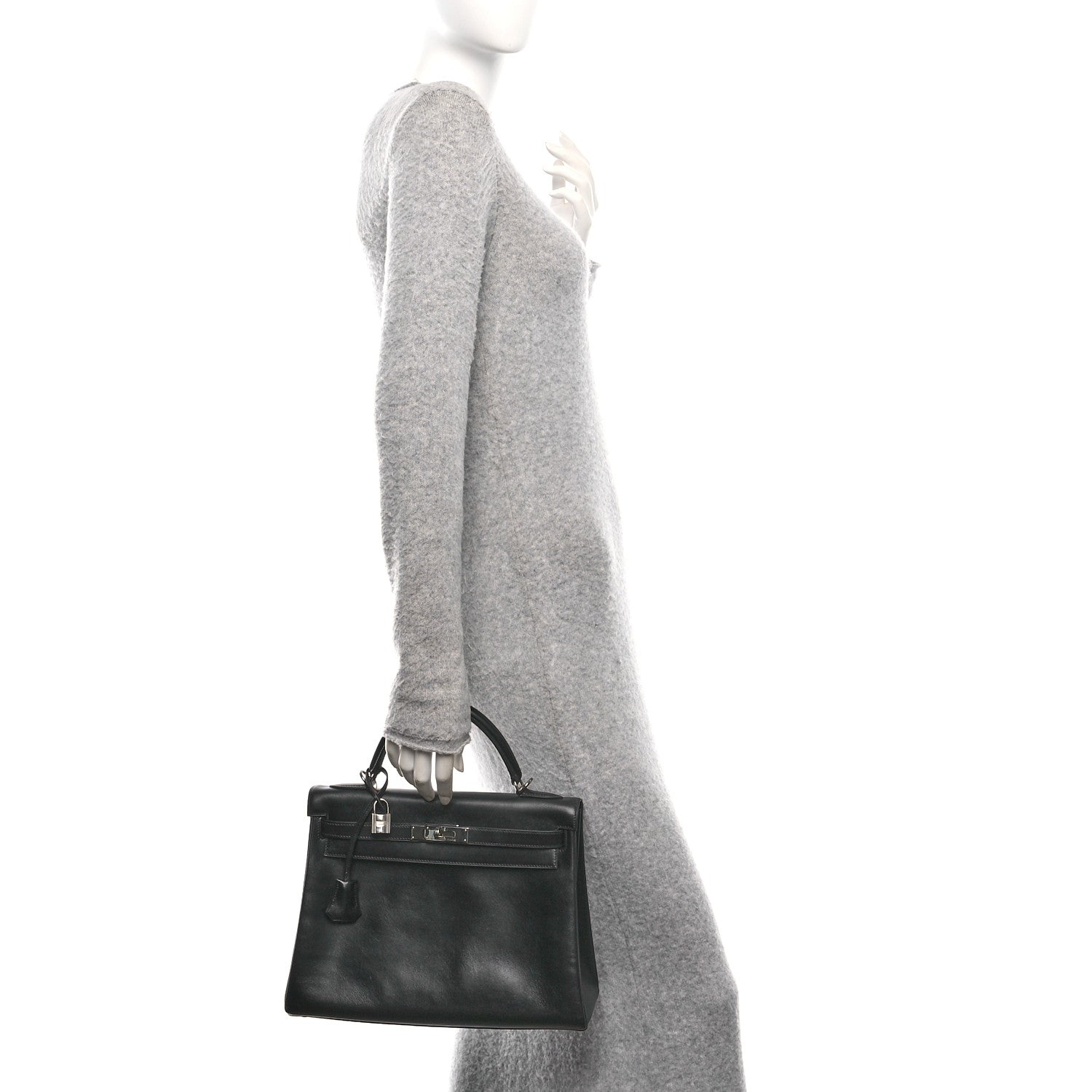 Hermes Box Kelly Retourne 32 Black 3 of 12