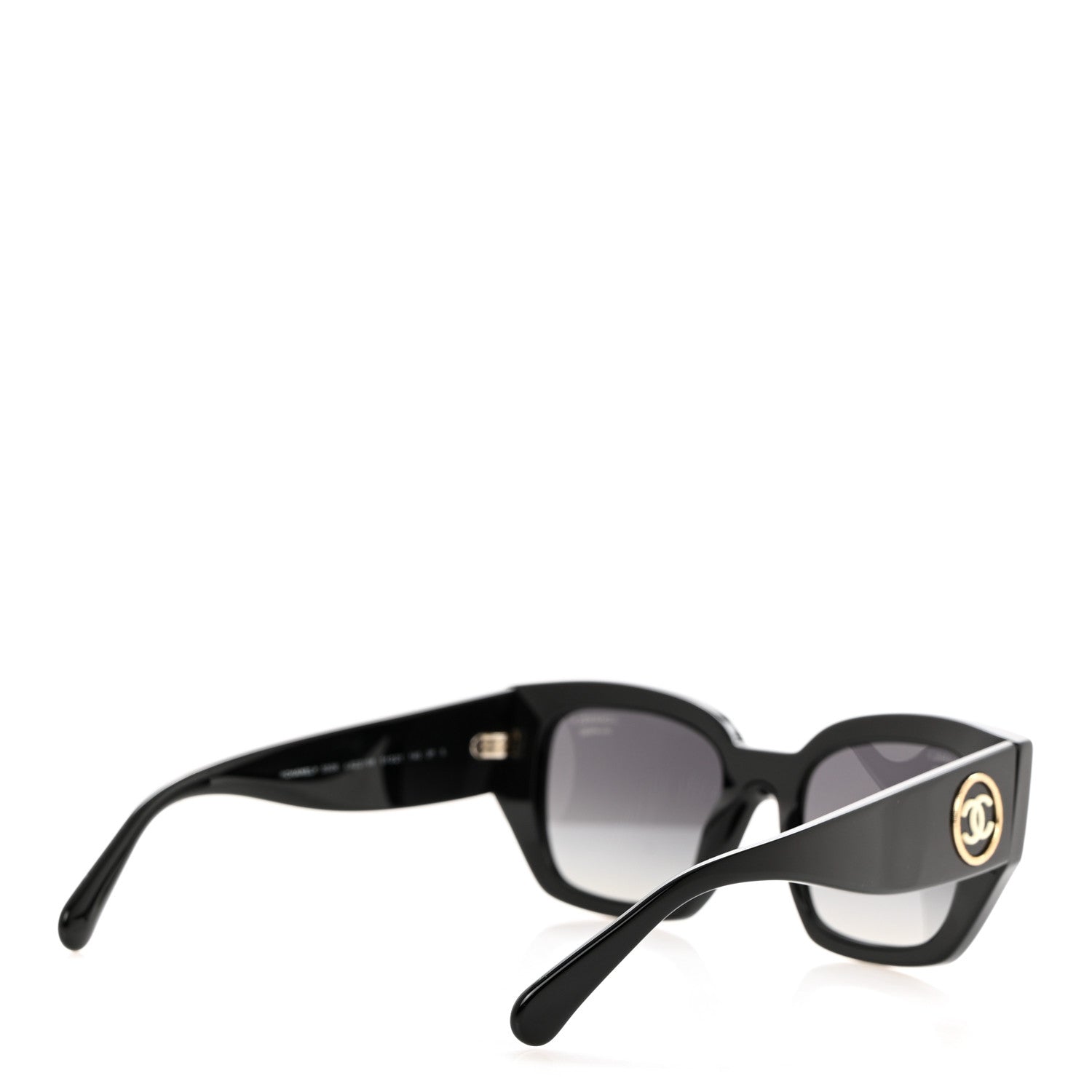 Chanel Acetate Polarized Square Sunglasses 5506 Black 4 of 8