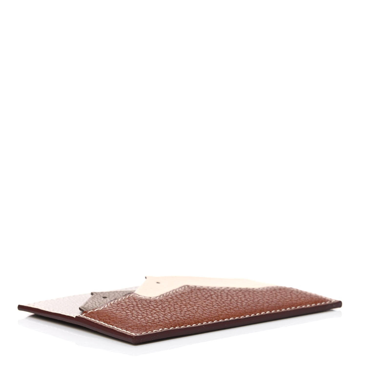 Hermes Barenia Faubourg Epsom Evercolor Les Petits Chevaux Card Holder Fauve Craie Beige De Weimar 3 of 4