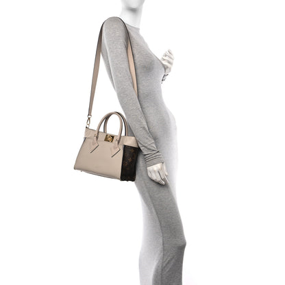 Louis Vuitton Calfskin Monogram On My Side PM Greige 3 of 9