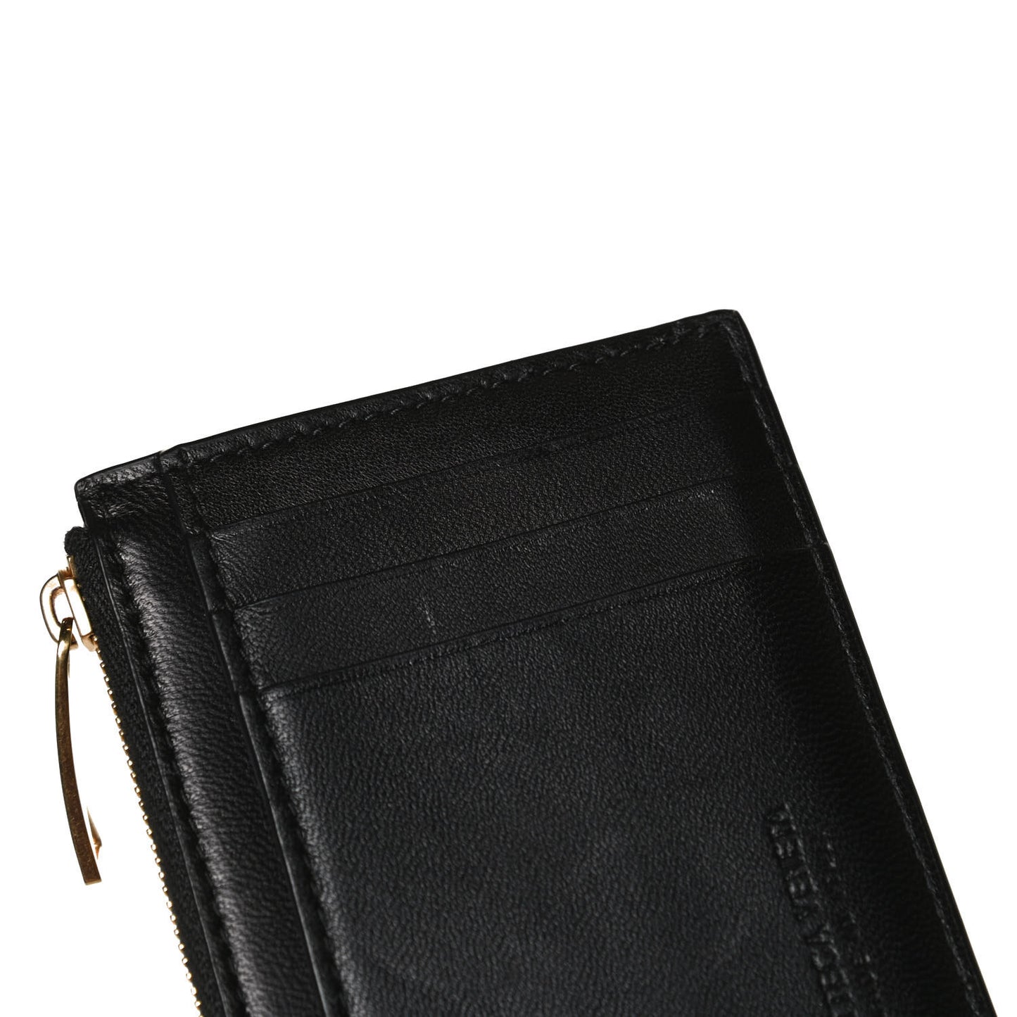 Nappa Maxi Intrecciato Card Holder Black