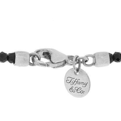 Tiffany Sterling Silver Black Spinel Pearl Ziegfeld Bead Necklace 4 of 6