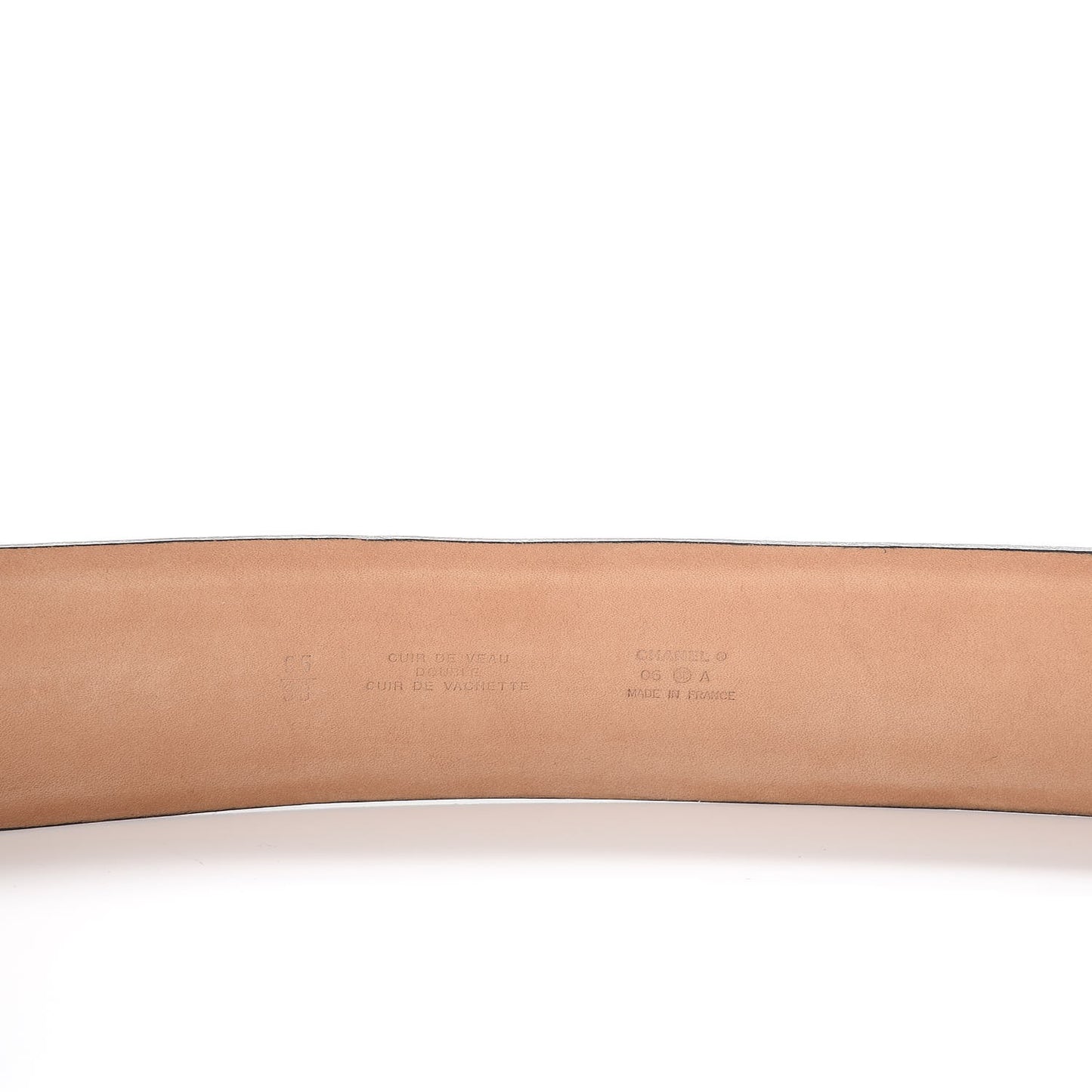 Calfskin CC Belt 95 38 Dark Brown