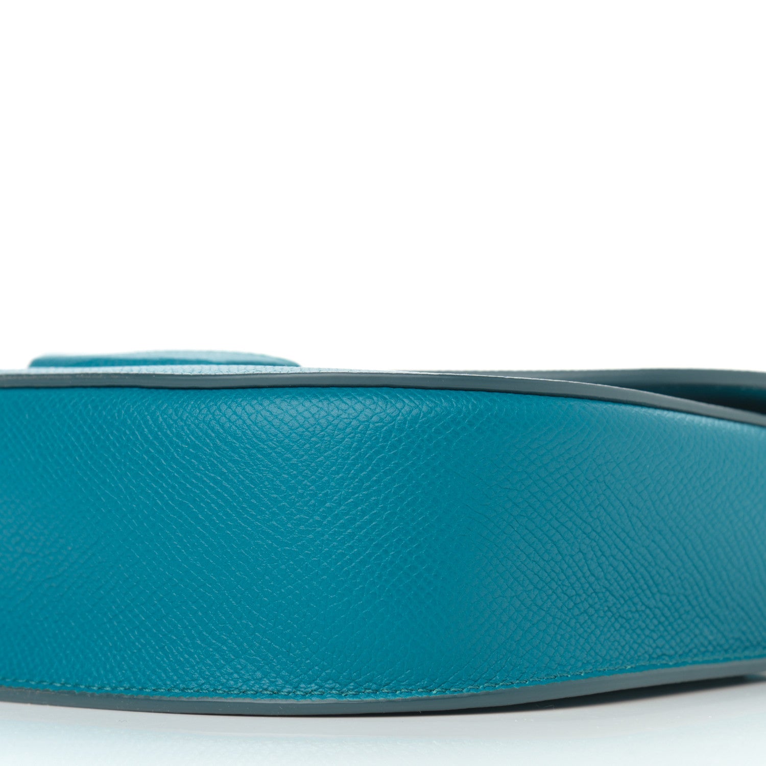 Celine Grained Calfskin Small Trotteur Teal Blue 10 of 11