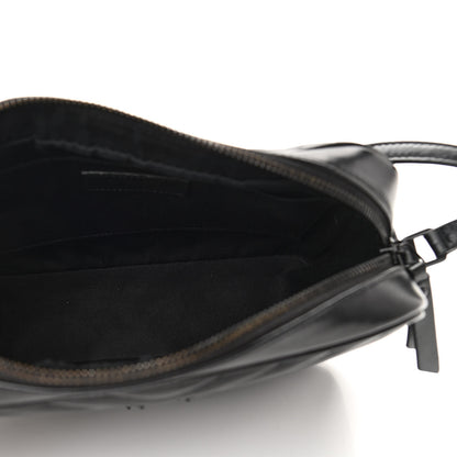 Saint Laurent Calfskin Matelasse Monogram Lou Camera Bag Black 5 of 10