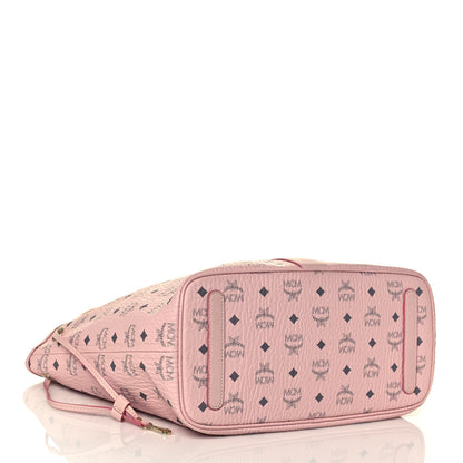 MCM Visetos Medium Liz Reversible Shopper Tote Soft Pink 5 of 19