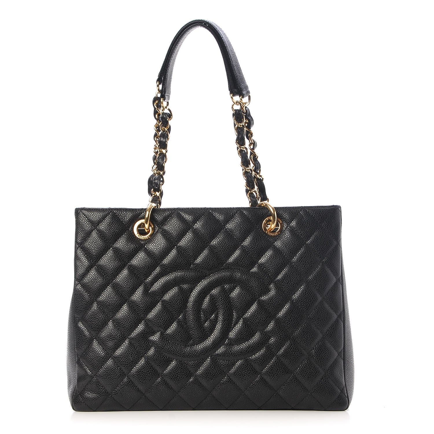 Chanel Caviar Quilted Grand Shopping Tote GST Black 1 of 7