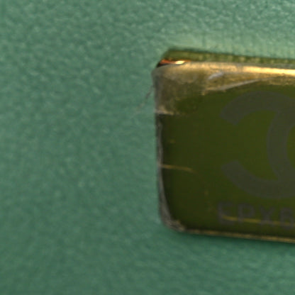 Chanel Lambskin Quilted Bi-Color Mini Top Handle Rectangular Flap Light Lilac Light Green 7 of 10