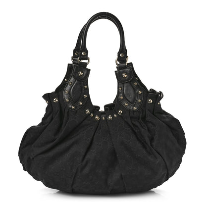 Gucci Monogram Studded Pelham Medium Tote Black 1 of 10