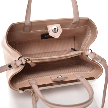 Fendi Vitello Elite Monster Petite 2Jours Tote Rosa Plaster 6 of 13