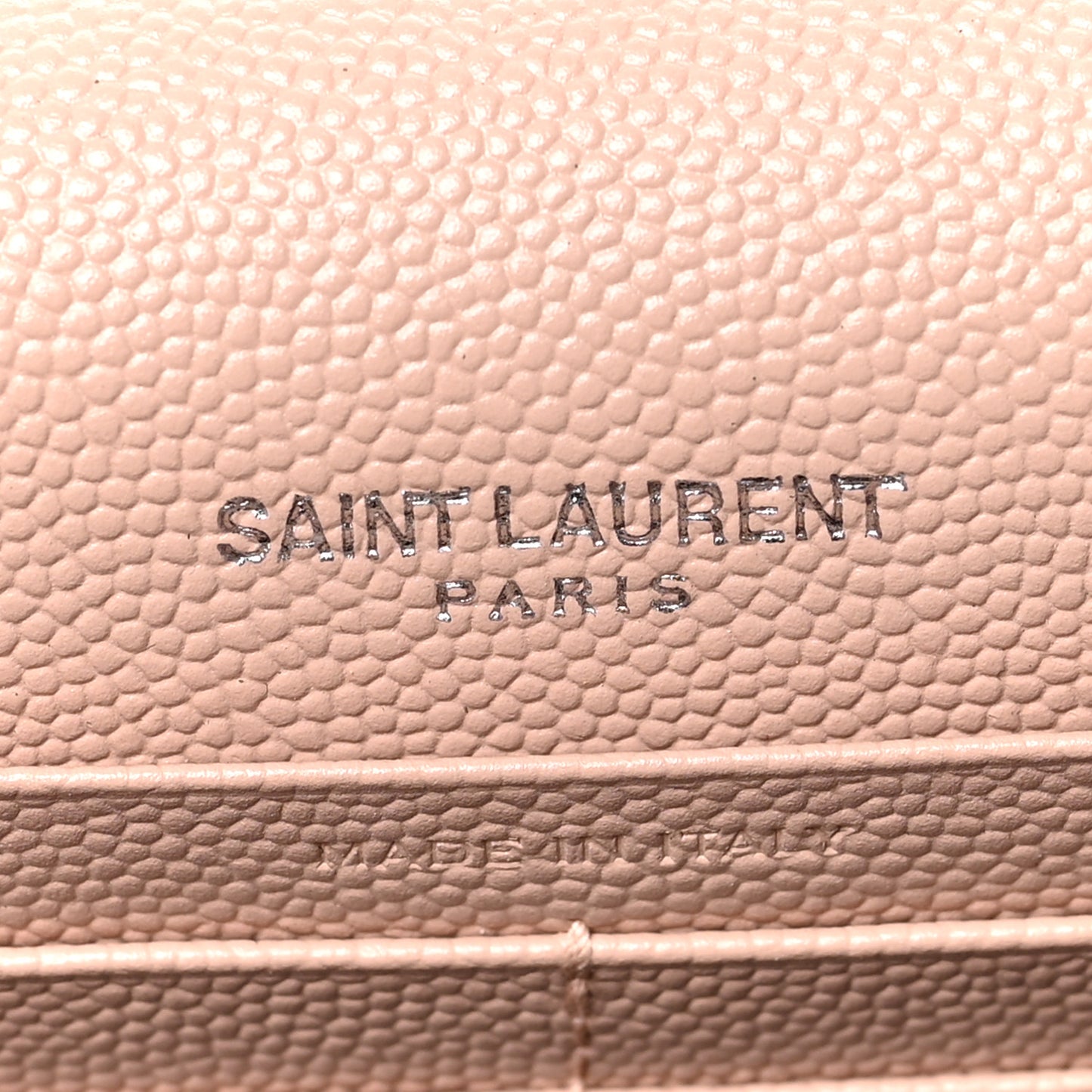 Smooth Calfskin Classic Monogram Kate Tassel Chain Wallet Marble Pink