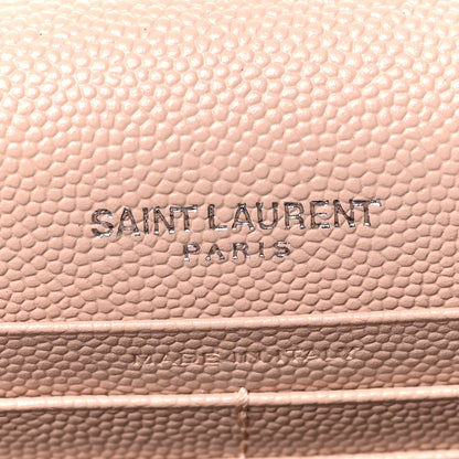 Saint Laurent Smooth Calfskin Classic Monogram Kate Tassel Chain Wallet Marble Pink 6 of 6