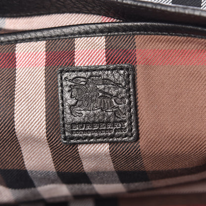 Burberry Grained Calfskin Messenger Black 6 of 16