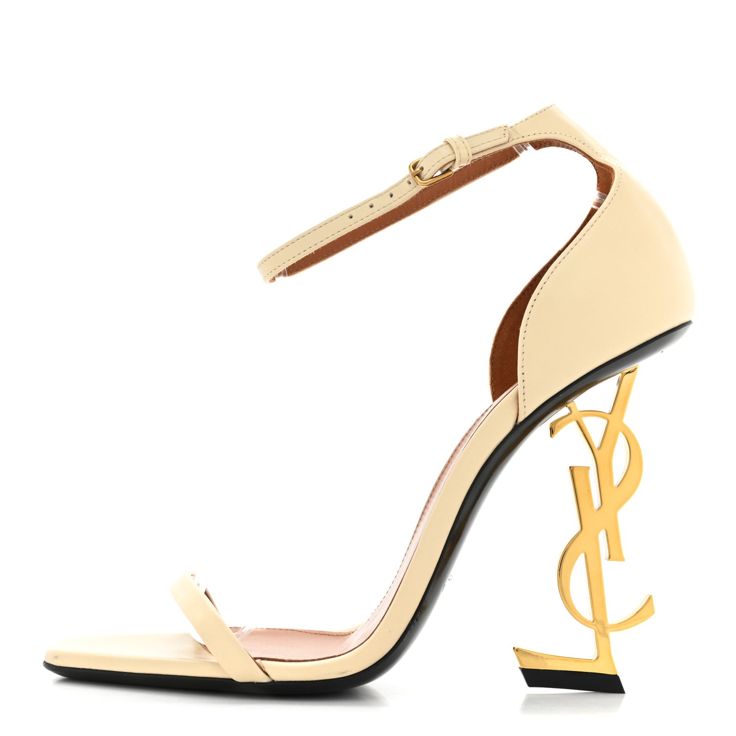 Patent Calfskin 110 Opyum Sandals 37.5 Real Beige