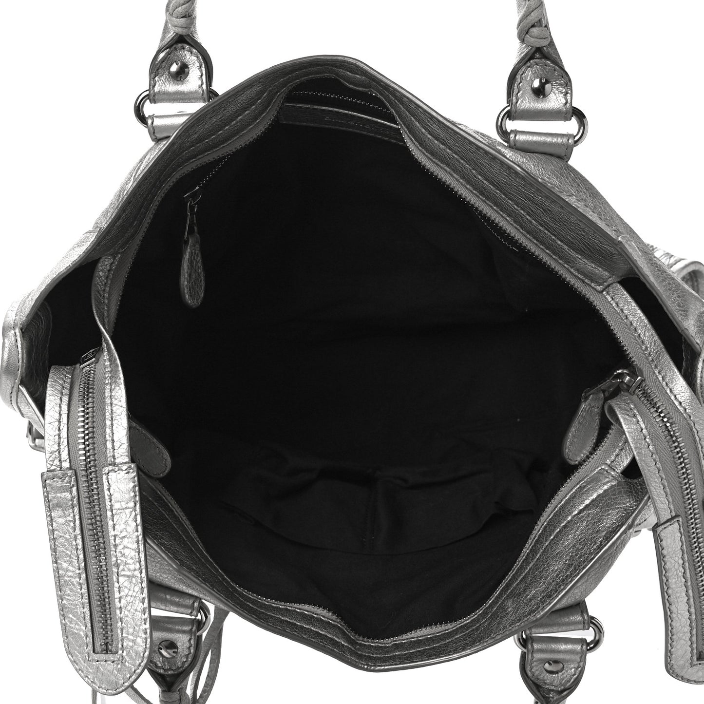 Metallic Agneau Giant 12 Silver Hardware City Gris Aluminum