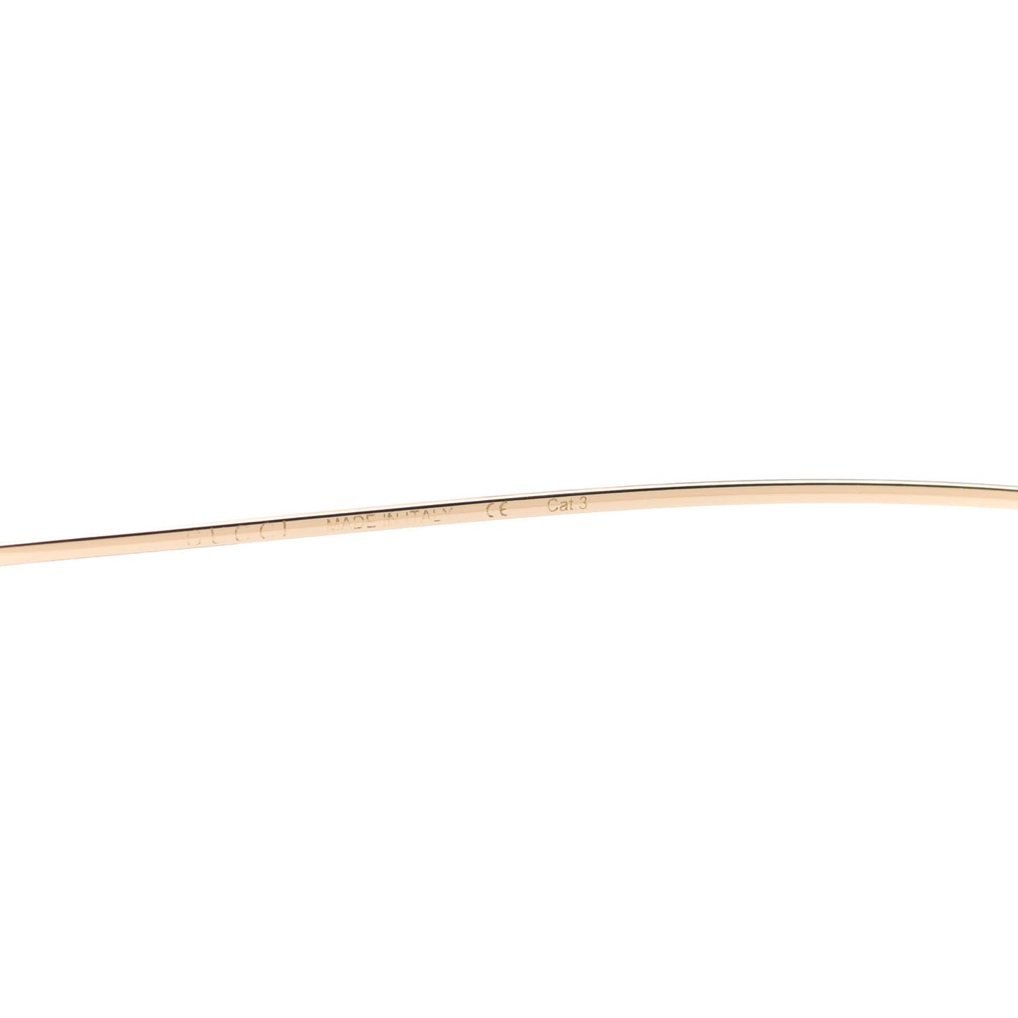 Round Pearl Tip Sunglasses GG0253SA Gold