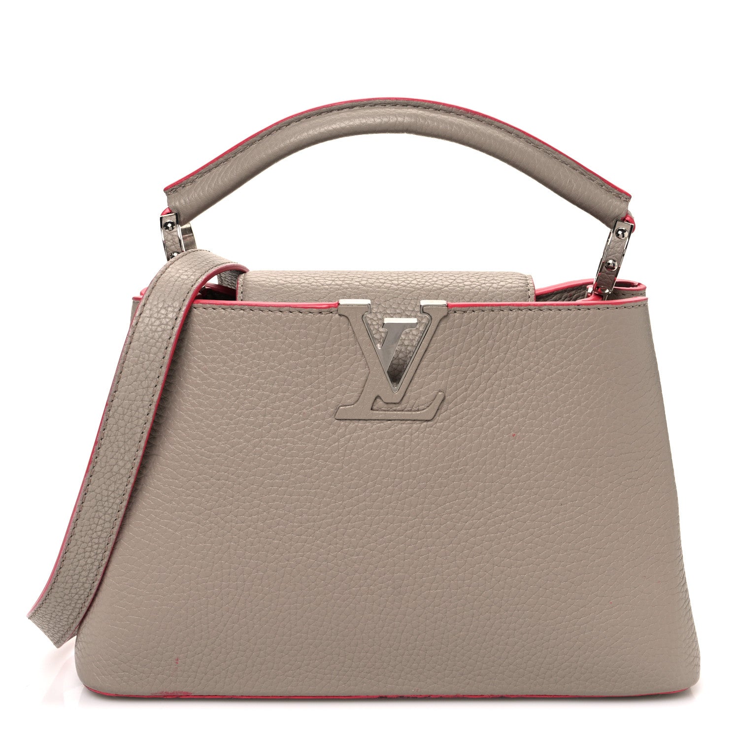 Louis Vuitton Taurillon Capucines BB Galet Litchi 1 of 14