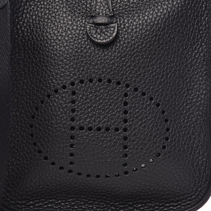Hermes Taurillon Clemence Evelyne TPM Black 10 of 11