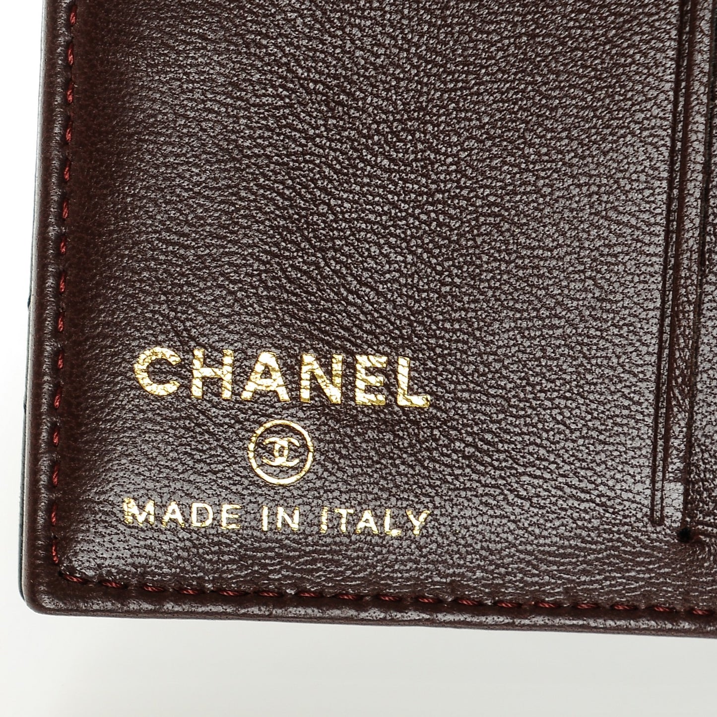 Lambskin Quilted CC Card Holder Wallet Black