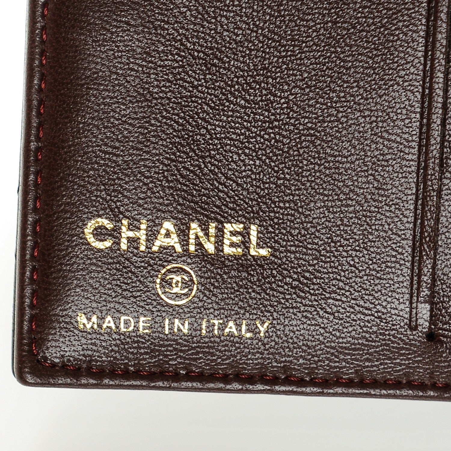 Chanel Lambskin Quilted CC Card Holder Wallet Black 6 of 7