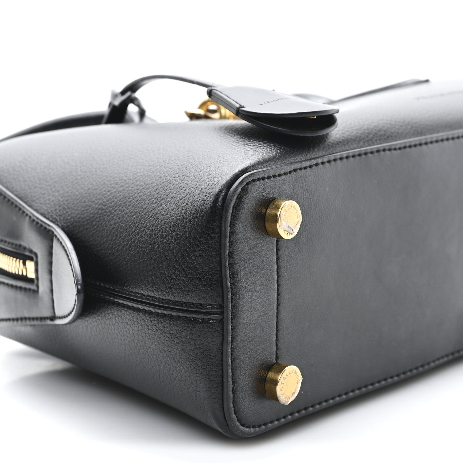 Stella McCartney Eco Grainy Alter Mat Ryder Shoulder Bag Black