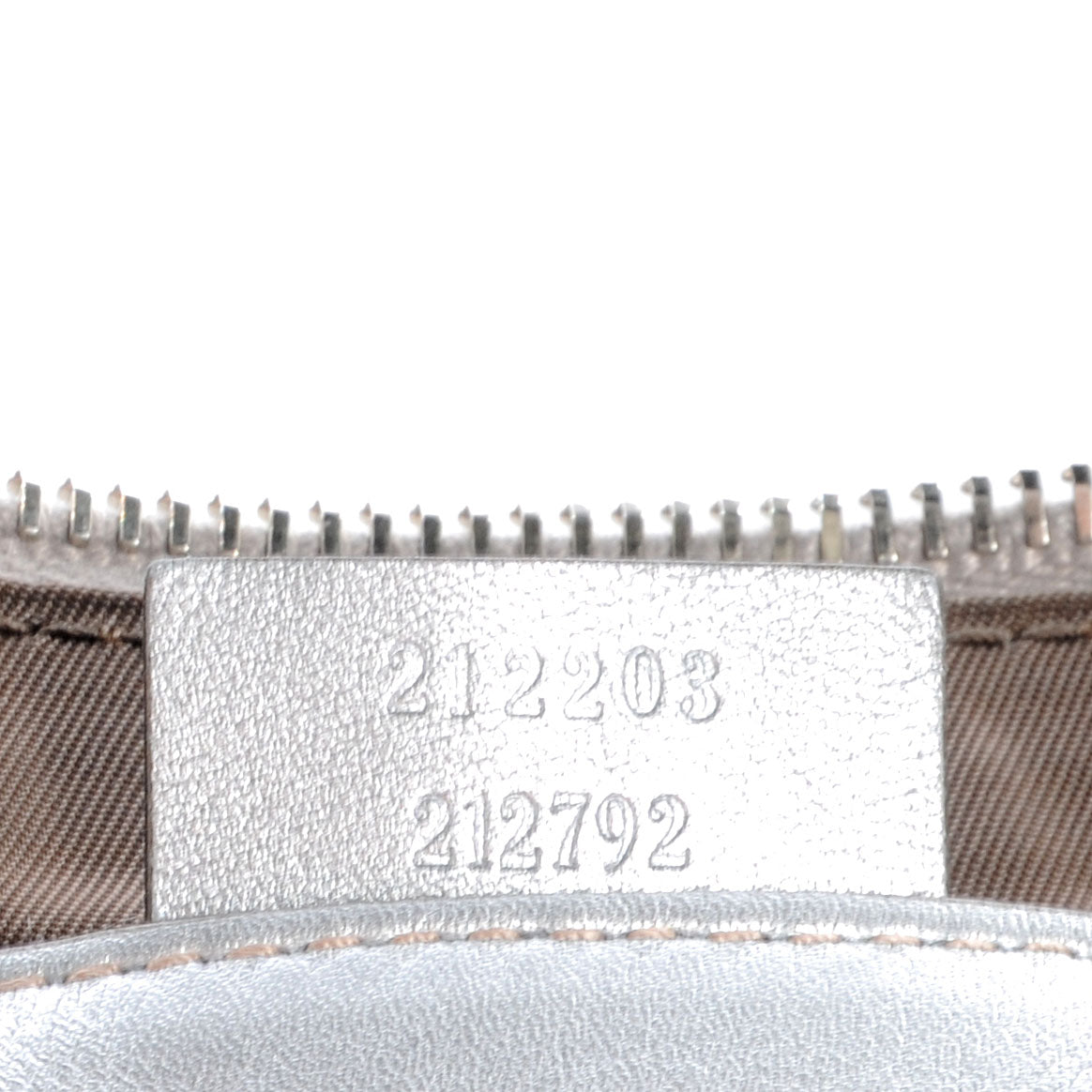 Gucci Guccissima New Britt Wristlet Silver 7 of 8